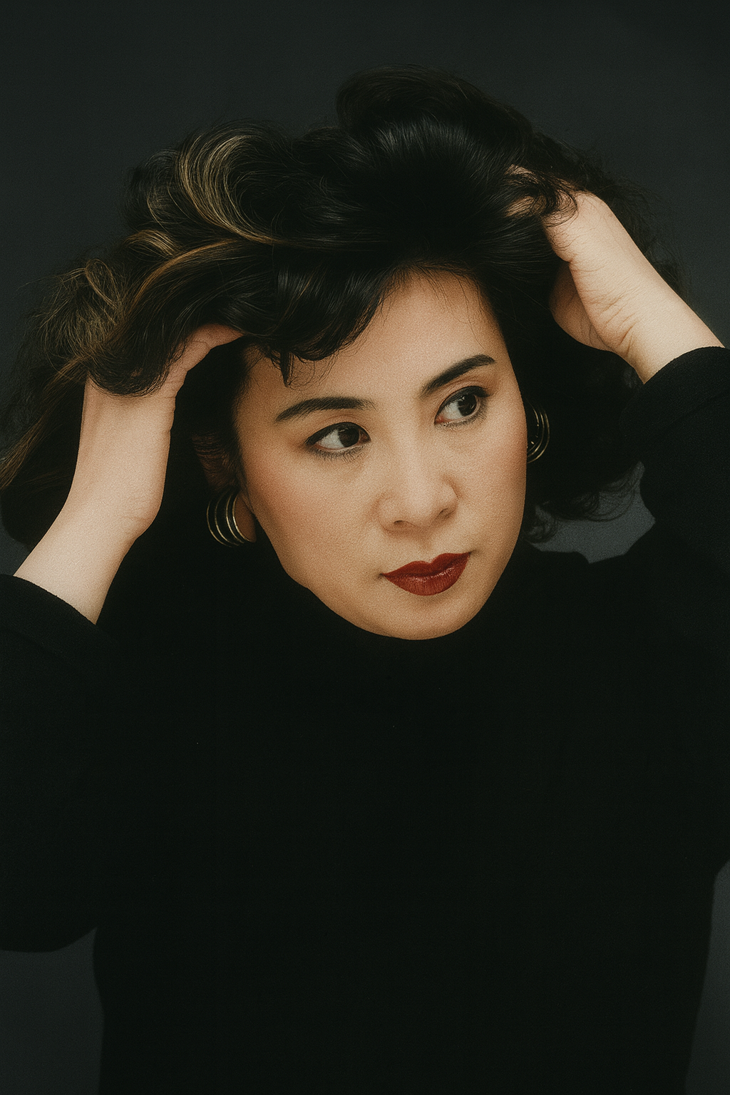 Portrait of Keiko Kawano, Japanese hair stylist in DFW